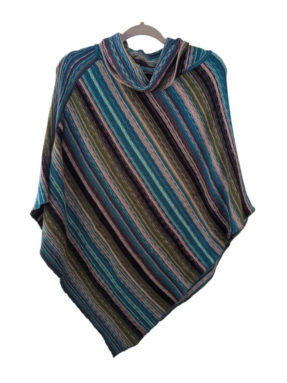 Big Buddha Y2K Multicolor Poncho